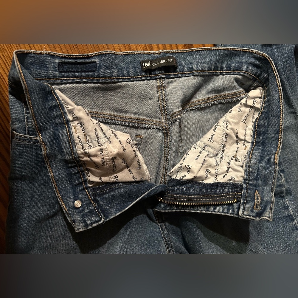 Lee Blue Straight Leg Jeans Classic Comfort - Picture 4 of 8